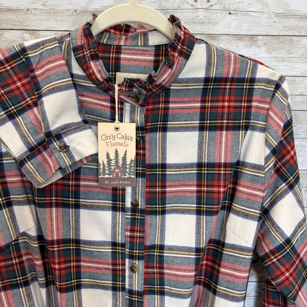 NWT Kiel James Patrick Cozy Cabin Flannels Womens XXL Dress Alpine Lodge Plaid